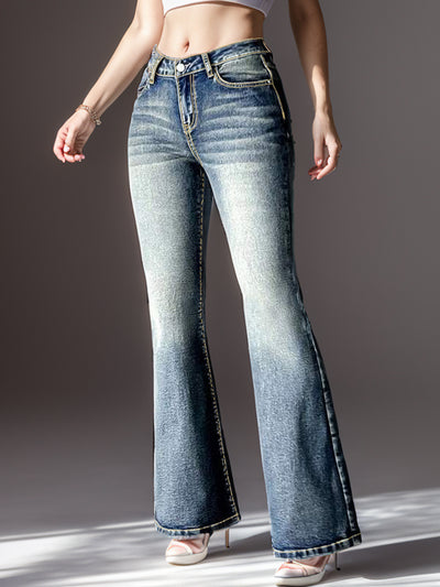 Women's Vintage Flared Bottom Jeans