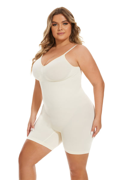 Women's One Piece Spaghetti Strap Short Legging Jumpsuit with Plus Size