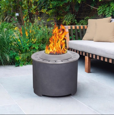 Concrete Texture Fire Pit
