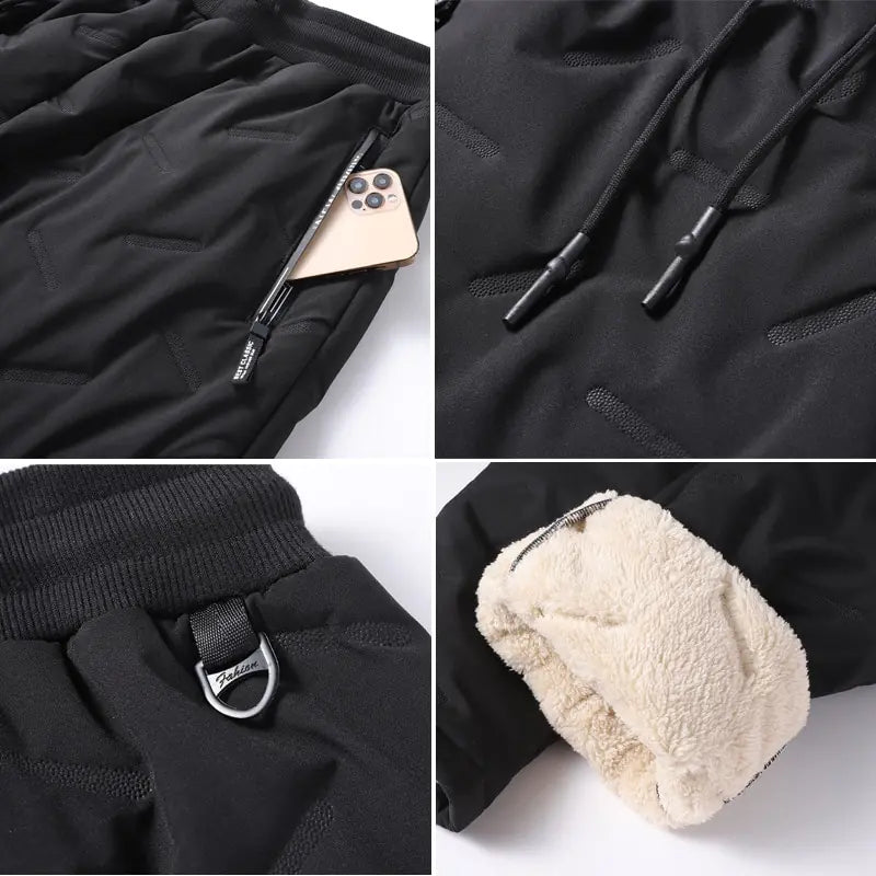 Men's Winter Lambswool Insulated Sweatpants